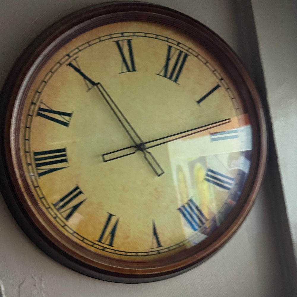 Classic Brown Wall Clock